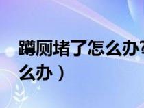 蹲厕堵了怎么办?（蹲厕堵了但还缓慢下水怎么办）