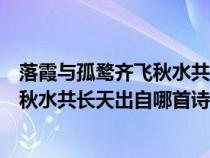 落霞与孤鹜齐飞秋水共长天色是什么意思（落霞与孤鹜齐飞秋水共长天出自哪首诗）