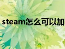 steam怎么可以加好友（steam怎么加好友）