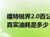 福特锐界2.0百公里油耗多少（福特锐界2.0t真实油耗是多少）