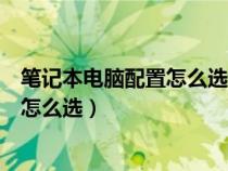 笔记本电脑配置怎么选性价比高一点（笔记本电脑电脑配置怎么选）