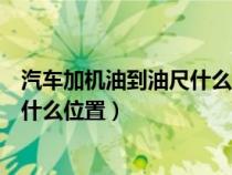 汽车加机油到油尺什么位置最好（汽车机油一般加到机油尺什么位置）