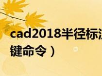 cad2018半径标注快捷键（cad半径标注快捷键命令）