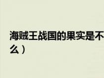 海贼王战国的果实是不是幻兽系（海贼王中战国的果实是什么）