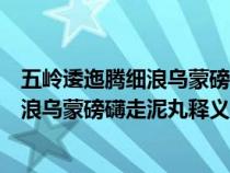 五岭逶迤腾细浪乌蒙磅礴走泥丸是什么故事（五岭逶迤腾细浪乌蒙磅礴走泥丸释义）