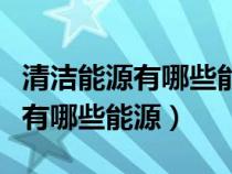 清洁能源有哪些能源用英语怎么说（清洁能源有哪些能源）