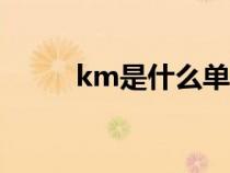 km是什么单位（cm是什么单位）