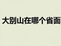 大别山在哪个省面积最大（大别山在哪个省）