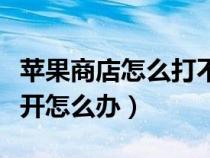 苹果商店怎么打不开了怎么办（苹果商店打不开怎么办）