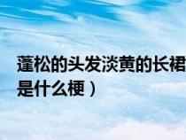 蓬松的头发淡黄的长裙是个什么梗（淡黄的长裙火红的裤衩是什么梗）