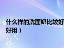 什么样的洗面奶比较好用便宜又好用（什么样的洗面奶比较好用）