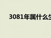 3081年属什么生肖（81年属什么生肖）