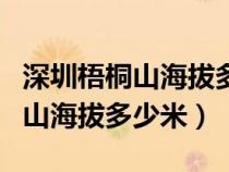 深圳梧桐山海拔多少米要买门票吗（深圳梧桐山海拔多少米）