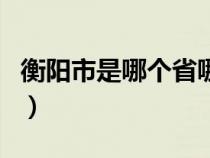 衡阳市是哪个省哪个市（衡阳市是哪个省份的）