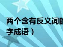 两个含有反义词的四字成语（含有反义词的四字成语）