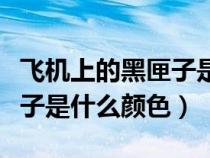 飞机上的黑匣子是什么颜色啊（飞机上的黑匣子是什么颜色）