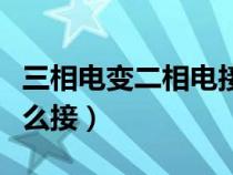 三相电变二相电接线图解（三相电变二相电怎么接）