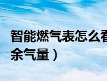 智能燃气表怎么看剩余气量（燃气表怎么看剩余气量）