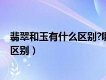 翡翠和玉有什么区别?哪个更值钱? - 张玉（翡翠和玉有什么区别）