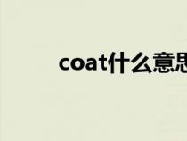 coat什么意思啊（coat什么意思）