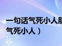 一句话气死小人朋友圈骂小人的句子（一句话气死小人）