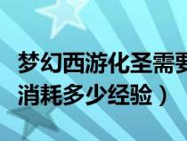 梦幻西游化圣需要经验吗（梦幻西游化圣需要消耗多少经验）