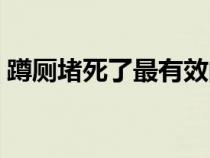 蹲厕堵死了最有效的方法（厕所堵了怎么通）