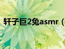 轩子巨2兔asmr（轩子巨2兔力哥是什么梗）