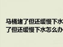 马桶堵了但还缓慢下水怎么办用矿泉水瓶子怎么弄（马桶堵了但还缓慢下水怎么办）