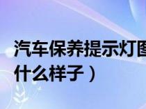 汽车保养提示灯图标（汽车保养提示灯标志是什么样子）