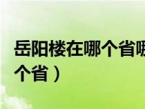 岳阳楼在哪个省哪个城市哪个县（岳阳楼在哪个省）