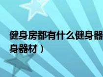 健身房都有什么健身器材都有什么功能（健身房都有什么健身器材）