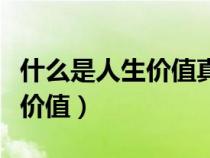 什么是人生价值真正的源头活水（什么是人生价值）