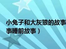 小兔子和大灰狼的故事睡前故事图片（小兔子和大灰狼的故事睡前故事）