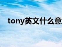 tony英文什么意思（发型师tony什么梗）