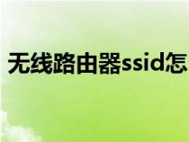 无线路由器ssid怎么看（路由器的ssid在哪）