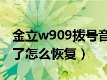 金立w909拨号音怎么关（金立手机拨号键没了怎么恢复）