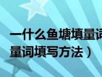 一什么鱼塘填量词一个二年级（一什么鱼塘填量词填写方法）