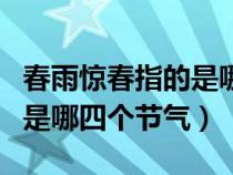 春雨惊春指的是哪四个节气呢（春雨惊春指的是哪四个节气）