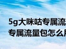 5g大咪咕专属流量包怎么用不了（5g大咪咕专属流量包怎么用）