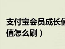 支付宝会员成长值怎么获得（支付宝会员成长值怎么刷）