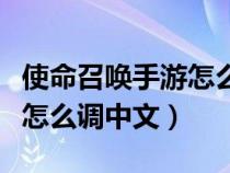 使命召唤手游怎么调中文模式（使命召唤手游怎么调中文）