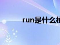 run是什么梗（run了是什么梗）