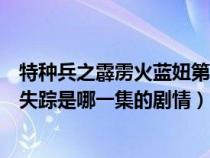 特种兵之霹雳火蓝妞第几集出现（《特种兵之霹雳火》蓝妞失踪是哪一集的剧情）