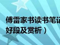 傅雷家书读书笔记摘抄及感悟赏析（傅雷家书好段及赏析）