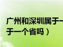 广州和深圳属于一个省吗知乎（广州和深圳属于一个省吗）