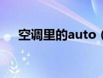 空调里的auto（auto空调是什么意思）