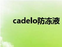 cadelo防冻液（coolant是防冻液吗）