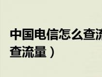 中国电信怎么查流量剩余电话（中国电信怎么查流量）