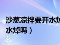 沙葱凉拌要开水焯吗还是冷水（沙葱凉拌要开水焯吗）